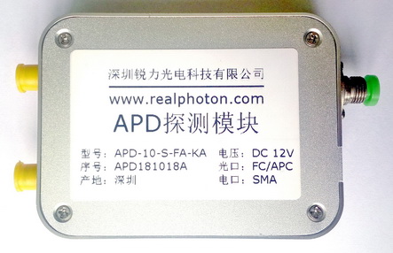 10G速率 APD-TIA探测器, 探测接收模块, 覆盖C, L & O波段